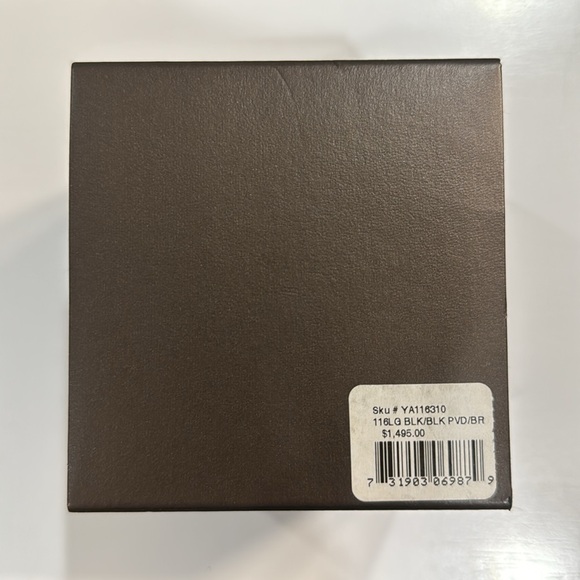 NEVER WORN
TAG ON WATCH 
YA116310
Gucci Signoria 116 Women’s Black Watch - Picture 5 of 7